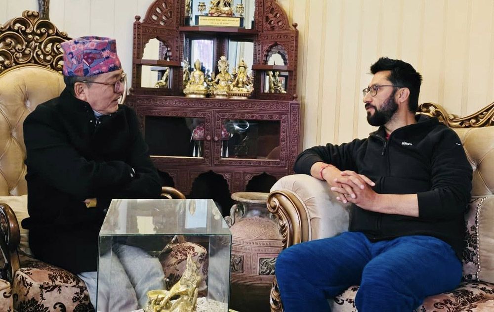 लामिछाने र लिङदेनबीच भेटवार्ता