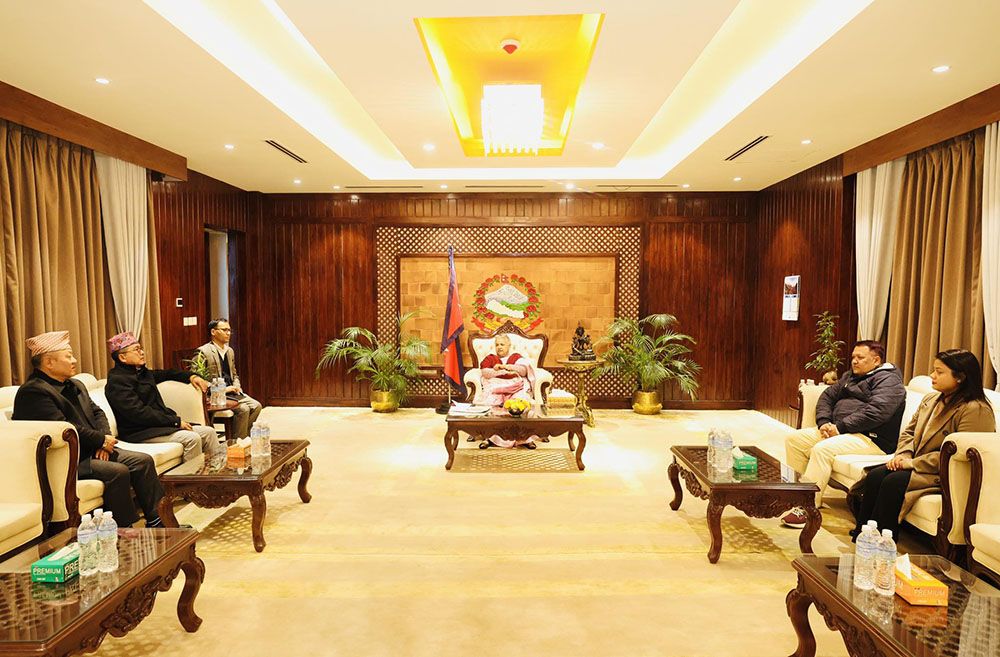 प्रधानमन्त्री कार्कीसँग राप्रपा अध्यक्ष लिङदेनसहितका नेताहरुको भेटवार्ता
