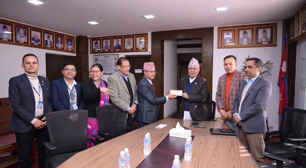 नागरिक लगानी कोषबाट भौतिक पूर्वाधार पुनर्निर्माण कोषमा ५१ लाख योगदान