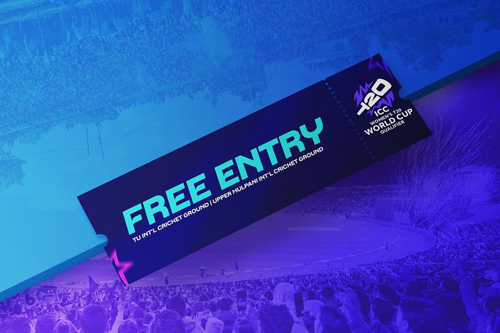 महिला टी-२० विश्वकपको ग्लोबल क्वालिफायरमा दर्शकलाई नि: शुल्क प्रवेश