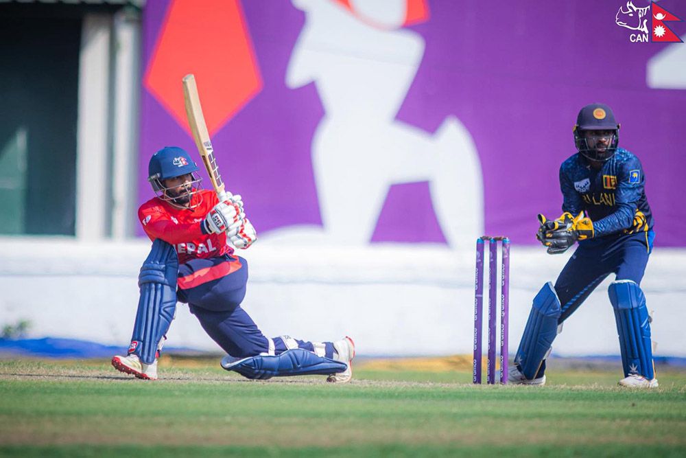 नेपाली राष्ट्रिय क्रिकेट टिम पहिलो अभ्यास खेलमा श्रीलंका ए सँग पराजित