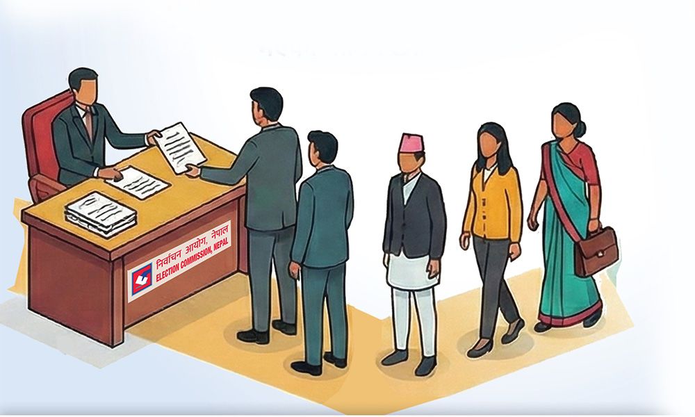 प्रत्यक्षमा ३४८६ जानको उम्मेदवारी दर्ता, ३९६ महिला