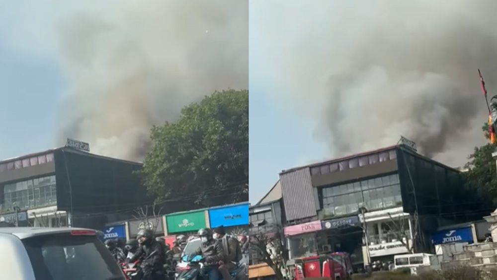 दरबारमार्गमा आगलागी, नियन्त्रणको प्रयास जारी