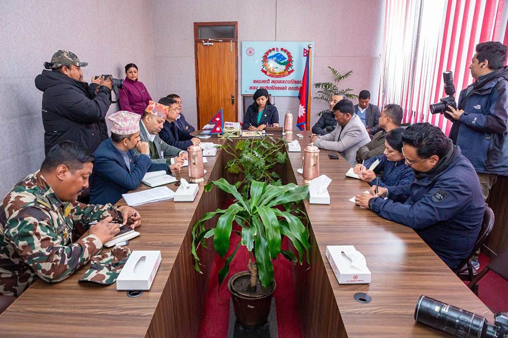 बसन्तपुर डवलीको दक्षिणतर्फ जीवित देवता श्रीगणेश र श्रीभैरवको निवास स्थान बनाउन साझेदारबीच छलफल