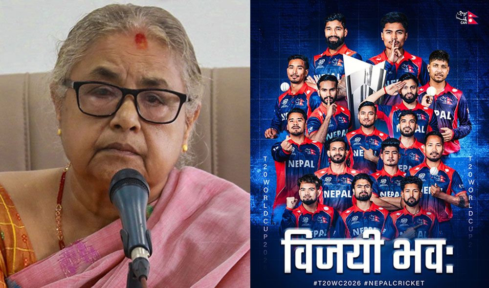 प्रधानमन्त्री कार्कीको राष्ट्रिय क्रिकेट टिमलाई शुभकामना