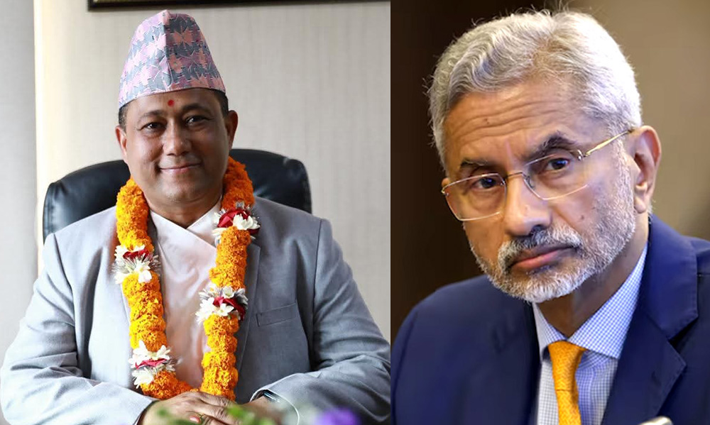 परराष्ट्रमन्त्री शिशिर खनाललाई भारतीय समकक्षी जयशंकरको बधाई