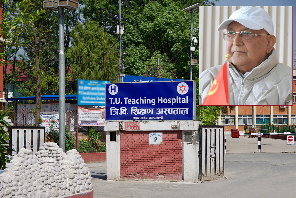 स्वास्थ्य परिक्षणपछि ओली अस्पताल भर्ना