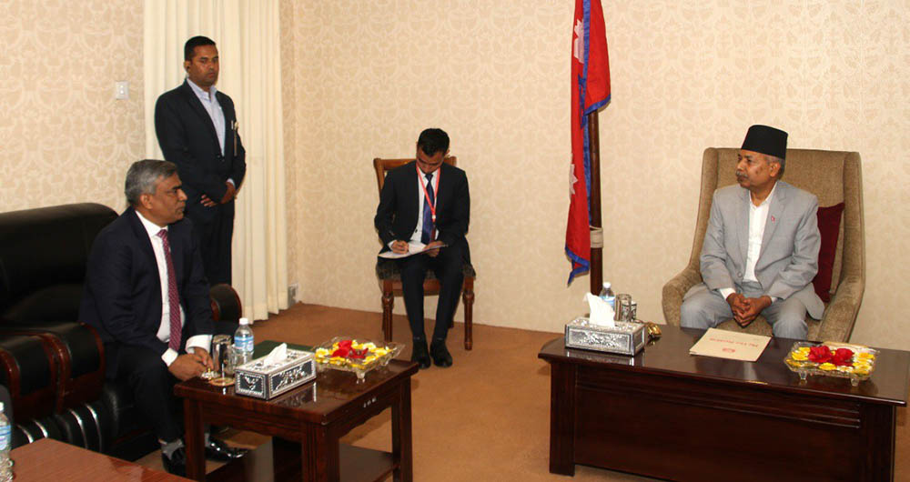 उपराष्ट्रपति यादवसँग नेपालका लागि बंगलादेशका राजदूत रहमानको शिष्टाचार भेट