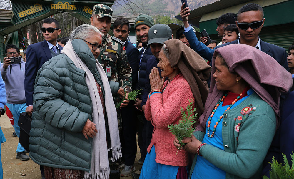 कर्णाली भ्रमणमा प्रधानमन्त्री कार्की