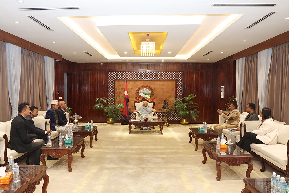 प्रधानमन्त्री कार्कीसँग उज्यालो नेपाल पार्टीका नेताहरुको भेटवार्ता