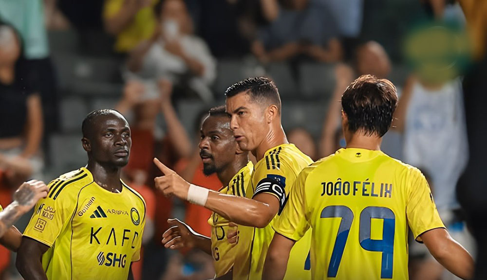 अल नासरको जितमा रोनाल्डो र मानेको दुई-दुई गोल