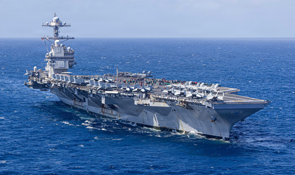 अमेरिकी युद्धपोतमा आगलागी, निभाउन ३० घण्टा लागेको दाबी