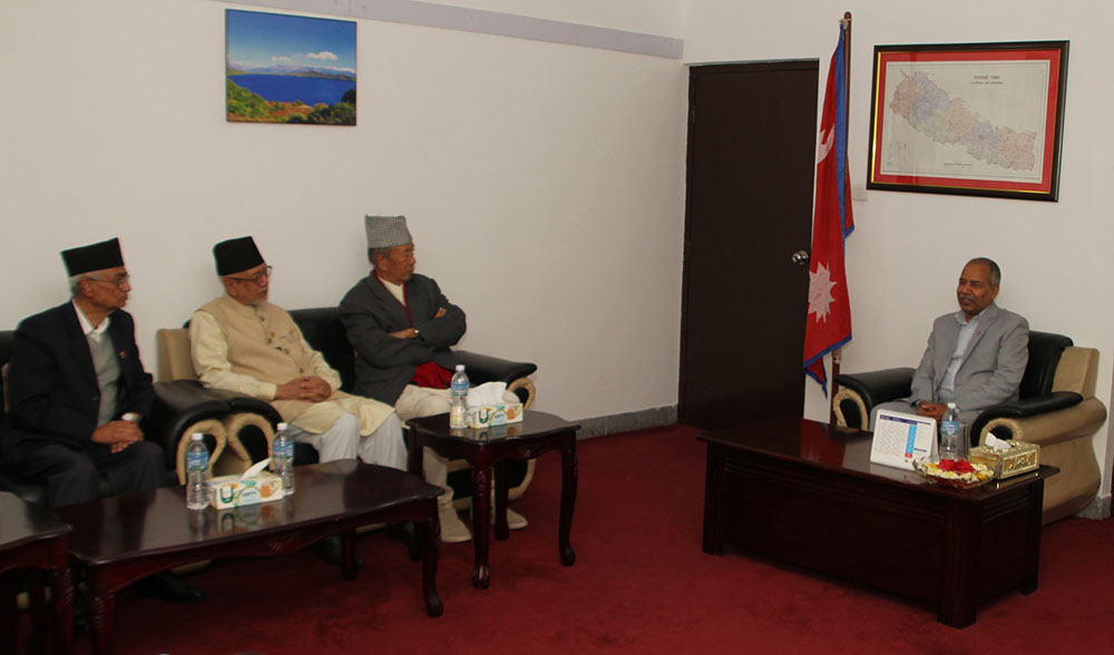 उपराष्ट्रपति यादवसँग प्रदेश प्रमुखहरूको शिष्टाचार भेट